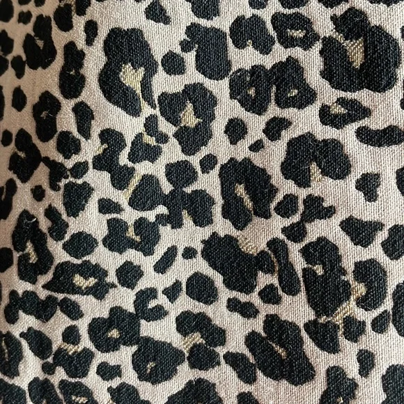 LOFT PLUS Leopard Print Jacquard Skirt with Flat Front Pockets - Picture 6 of 13